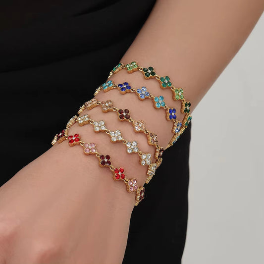 Bracelet trèfle Lady en acier inoxydable plusieurs couleurs par Atelier Aixois